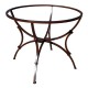 Pied table rond SAS fer forgé carré mixte