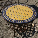 Table basse marocaine en zellige ronde d.: 60