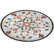 Table marbre ovale 180/90 Fleur 7