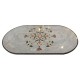 Table marbre ovale 200/100 fleur 7