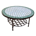 Table basse marocaine en zellige ronde d.: 70