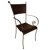 Fauteuil Escargot fer forgé
