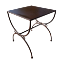 Tabouret fer forgé Marina assise pleine