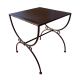 Tabouret fer forgé Marina assise pleine