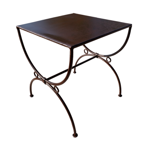 Tabouret fer forgé Marina assise pleine