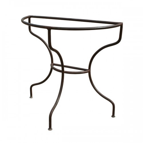 Pied de console fer forgé demi cercle