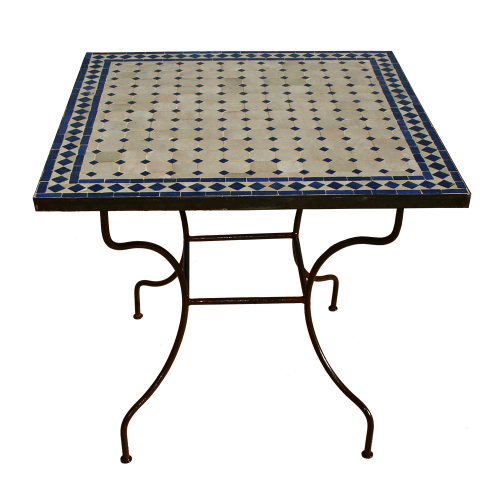 Table mosaique zellige carrée 80/80