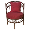 Fauteuil fer forgé "RIAD", avec coussins