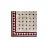 Plateau de zellige rect. 160/90 koura beige cabochons Bordeaux