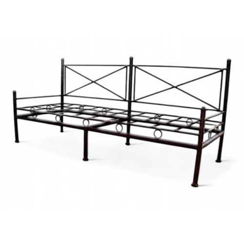 Banquette droite en fer forgé artisanale 190 cm