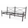 Banquette droite en fer forgé artisanale 190 cm