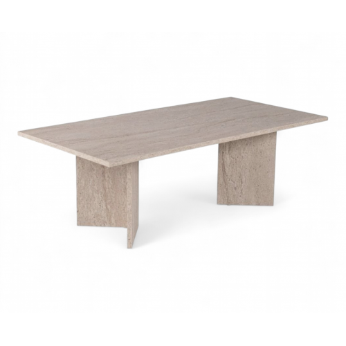 Table marbre Travertin rectangulaire 200x100