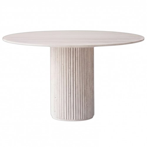 Table marbre Travertin ronde 130