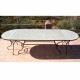 Table en zellige ovale 300/100 (rect 200/100+2consoles)