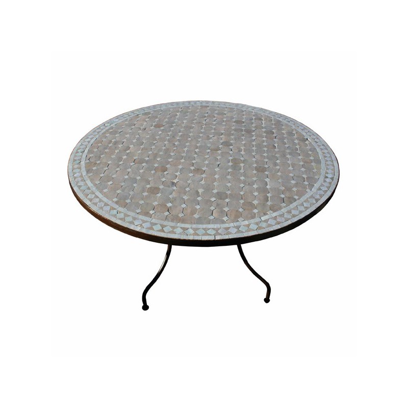 Plateau de zellige rond d.: 130