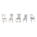 Chaise fer forgé artisanale